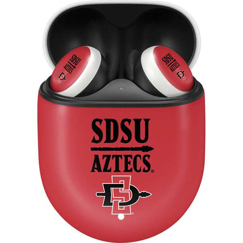 San Diego State University Aztecs Red Google Pixel Buds Skin